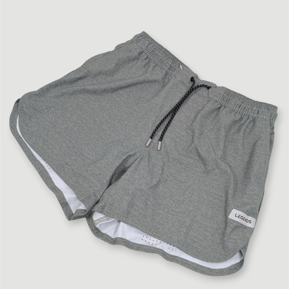 Legends Luka Shorts Mens Large 5" Inseam Green Athletic Gym Training Workout